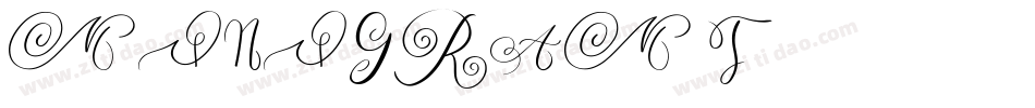 MONOGRAM T字体转换